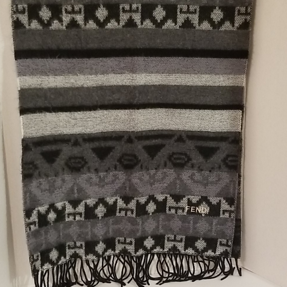 Fendi Patterned Winter Scarf